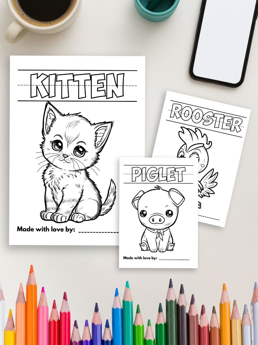 My First Farmhouse Animals (12 Pages) - Image 3